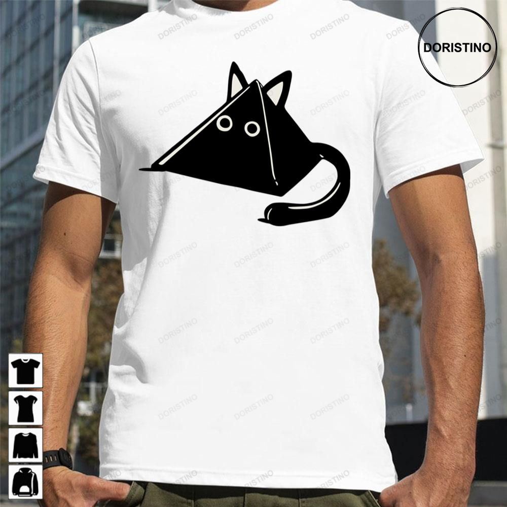 Subtle Anime Nichijou Pyramid Cat White Highlight Version Limited Edition T-shirts